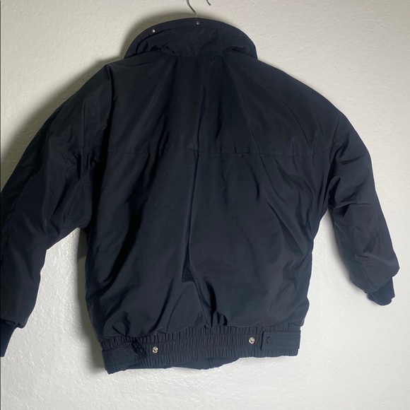 Obermeyer Vintage Style black Bomber Jacket Size 8 - Picture 10 of 12
